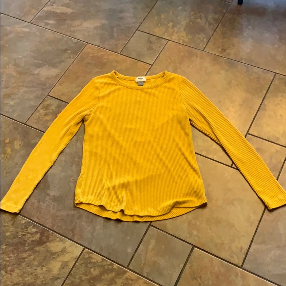 Women’s Medium Mustard/Gold Old Navy Long Sleeve